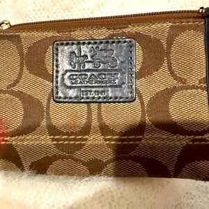 Coach keychain credit card holder